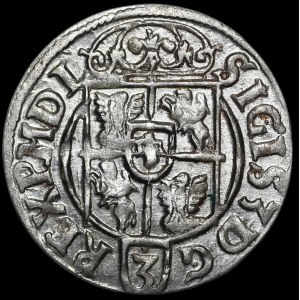 Sigismund III Vasa, Half-track 1622, Bydgoszcz - larger crown - beautiful
