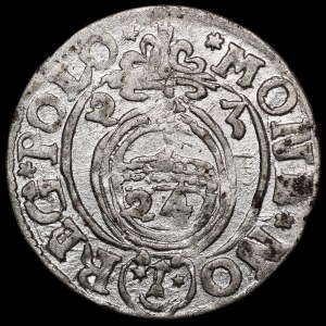 Sigismund III Vasa, Half-track 1623, Bydgoszcz - Saxon in oval shield