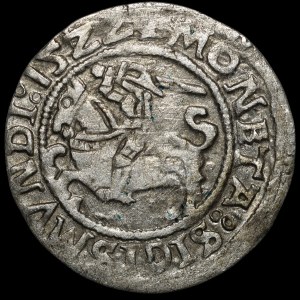 Sigismund I the Old, Half-penny 1522, Vilnius - piercings - rare
