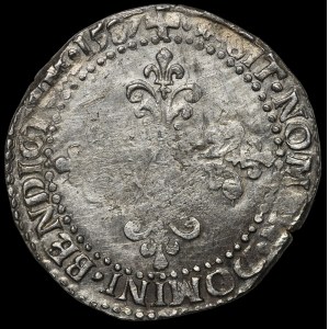 Henry of Valois, 1/2 Frank 1587 I, Limoges