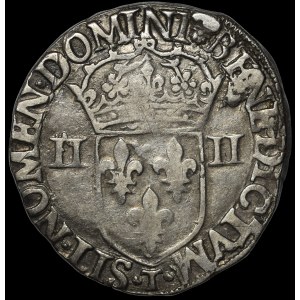 Henry Valois, 1/4 Ecu 1583 T, Nantes