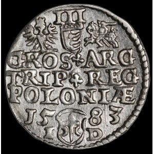 Stefan Batory, Trojak 1583, Olkusz - I-D under date
