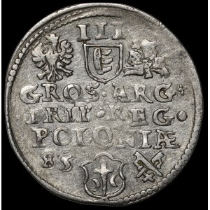 Stefan Batory, Trojak 1585, Poznań - small head