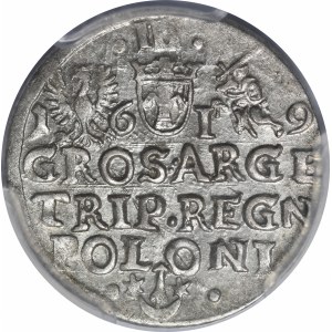 Sigismund III Vasa, Trojak 1619, Cracow.