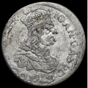 John II Casimir, Sixpence 1661 TLB, Krakow - rarer
