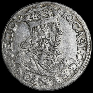John II Casimir, Sixpence 1663 AT, Cracow - very rare