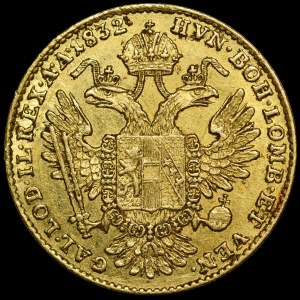 Rakúsko, František I. (1792-1835), Dukát 1832 A, Viedeň