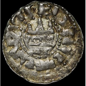 Pomerania - Duchy of Szczecin, Boguslaw I and Casimir I, Denarius without date, Kolobrzeg - rare