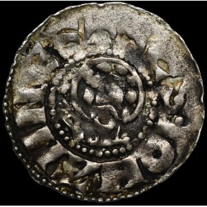 Pomerania - Duchy of Szczecin, Boguslaw I and Casimir I, Denarius without date, Kolobrzeg - rare