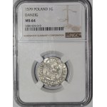 Stefan Batory, 1579 penny, Gdansk - beautiful