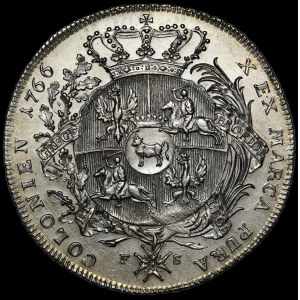 Stanislaw August Poniatowski, 1766 FS thaler, Varšava - zbrojár - krásny
