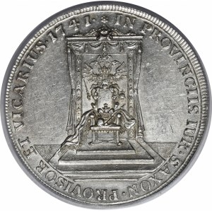 Augustus III Sas, Vicar thaler 1741, Dresden