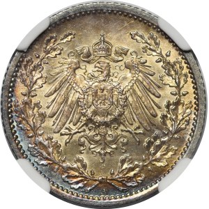Niemcy, Wilhelm II, 1/2 Marki 1906, Berlin