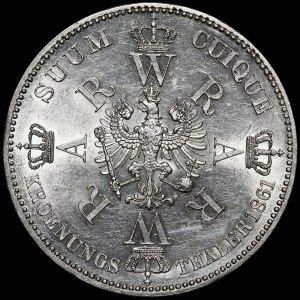 Niemcy, Prusy, Wilhelm I, Talar koronacyjny, 1861 A, Berlin