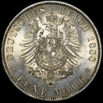 Germany, Prussia, Frederick III, 5 marks 1888 A Berlin