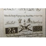 25 zlatých 1794 - ser. C - HERBAL filigrán - KRÁSNY