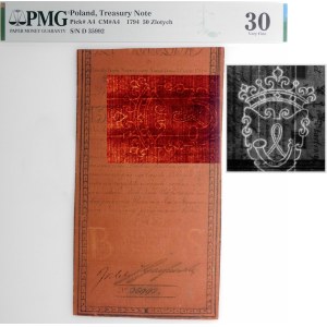 50 gold 1794 - ser. D - HERBIC filigree
