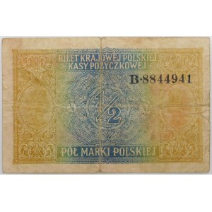 1/2 Polish mark 1916 - general B - lowest known number - VERY RARE