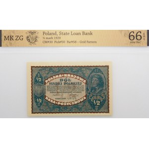 1/2 Polish mark 1920