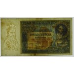 20 złotych 1931 - ser. BE. - rzadka odmiana