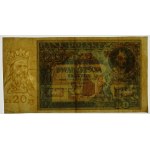 20 zlotých 1931 - nedokončená tlač - vzácnejší variant