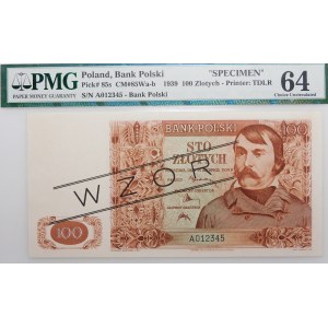 100 złotych 1939 - ser. A - WZÓR
