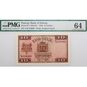 10 guilders 1930 - ser. A/B - WMG - BEAUTIFUL AND RARE