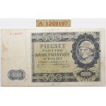 500 zloty 1940 - ser. A 12..... - original with counterfeit numbering
