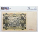 500 gold 1940 - ser. A 13..... - original with counterfeit numbering