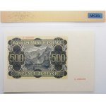 500 gold 1940 ser. B 20..... - unfinished print - wide margin