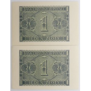 set of 2 x 1 gold 1941 - ser. BD