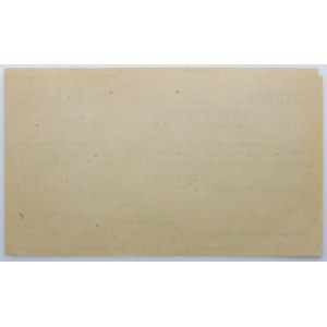 Asygnacja kontrybucyjna dla miasta Warszawy - 5 złotych 1943