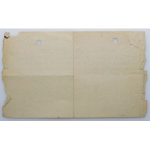Contribution Assignment for the City of Warsaw - 150 zlotys 1942 - UNNOTED
