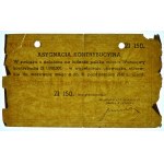 Contribution Assignment for the City of Warsaw - 150 zlotys 1942 - UNNOTED