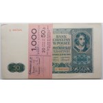 Bank parcel 50 zloty 1941 - ser. E - 20 pieces - consecutive numbering
