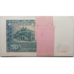 Bank parcel 50 zloty 1941 - ser. E - 20 pieces - consecutive numbering