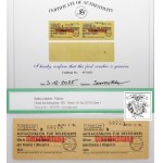 Delegate lunch vouchers - MUSTER - ghetto - uncut pair - certificate Jacek Sarosiek