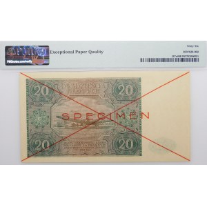 20 złotych 1946 - ser. A - SPECIMEN
