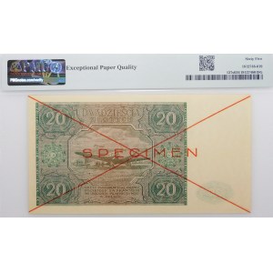 20 złotych 1946 - ser. A - SPECIMEN