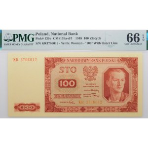 100 gold 1948 - ser. KR