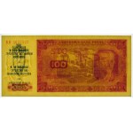 100 zloty 1948 - ser. KR - commemorative overprint