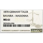 Germany, Bavaria, Ludwig II, thaler 1870, Munich