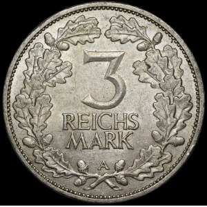Nemecko, Weimarská republika, 3 známky 1925 A