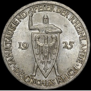 Nemecko, Weimarská republika, 3 známky 1925 A