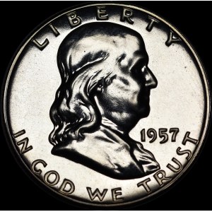 USA, 1/2 dollar 1957, Franklin