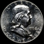 USA, 1/2 dollar 1962, Franklin