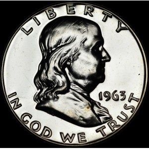 USA, 1/2 dolára 1963, Franklin