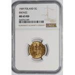 5 Pfennige 1949 - Bronze