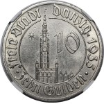 10 guilders 1935 City Hall