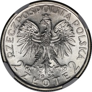 2 Gold Female Head 1934